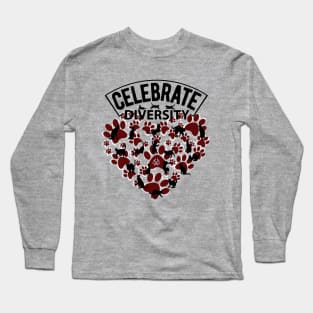 Celebrate Diversity Cat Long Sleeve T-Shirt